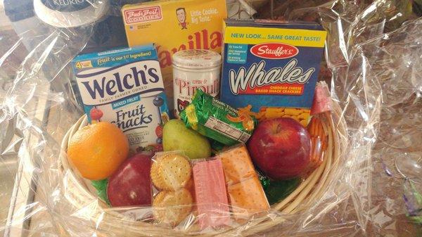 Dollar store gift basket.