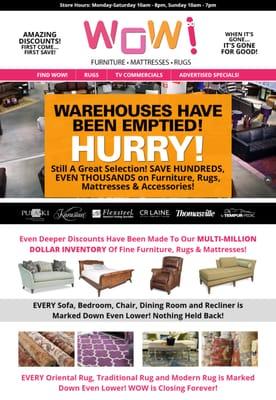 WOW! Furniture Website