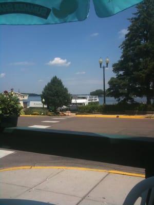 View of the lake from the patio