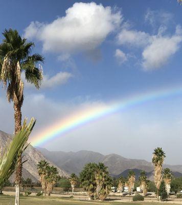 Rainbow over the beautiful Anza-Borrego desert.