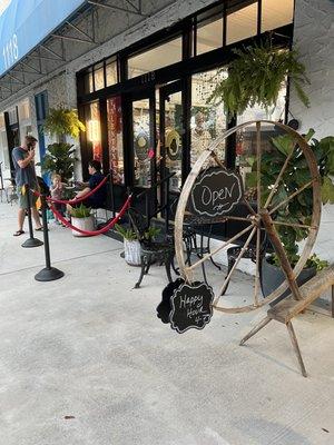 Entrance to the Black Squirrel Booksotr Speakeasy