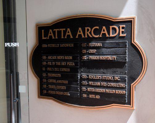 Venues within the Latta Arcade Park