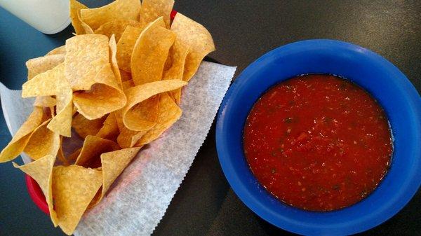 Free chips and salsa!