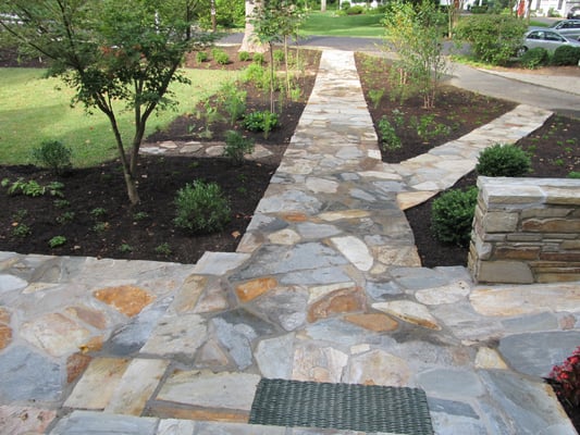 Stone walks, patio - Arlington