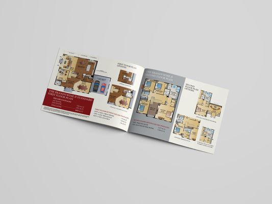 Interior large format brochure