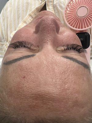 Eyelashes extensions