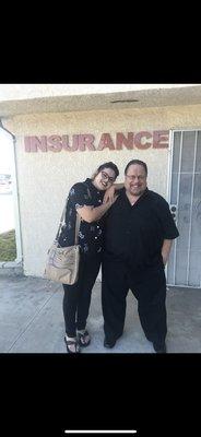 Me and my father a few years ago in front of his office