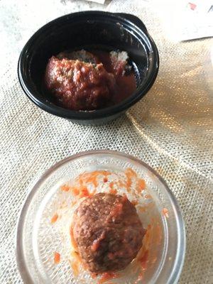 Meatballs tasting ... to me theirs taste better and softer than Maggiano's