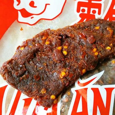 Bò Khô Cây Dac Biet/ Spicy Flank Steak Jerky ($27/lb): This one tasted really similar to the spicy 5-spice jerky, but much more tender.