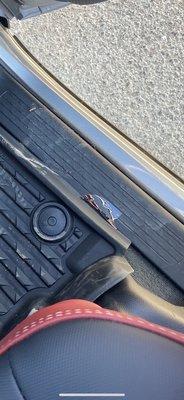 Trash left in vehicle