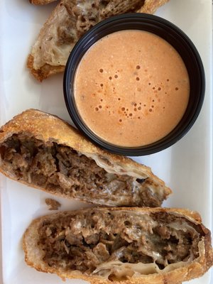 Cheesesteak Egg Rolls