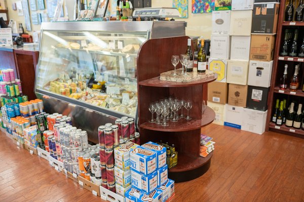 The Wine Cabinet also carries craft beers and a selection of gourmet cheeses.