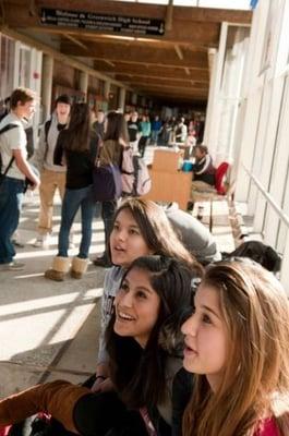 Students on break