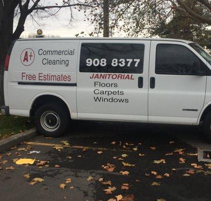 A+ Commercial Cleaning Inc. Van