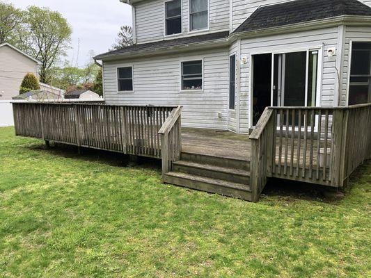 The Deck Before Demo and Install