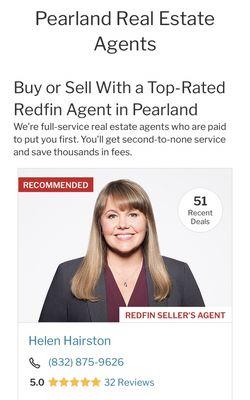 Top Redfin Listing Agent Pearland