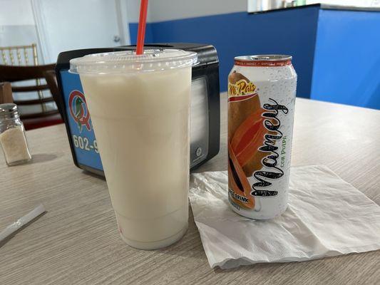 Horchata and Mamey drink