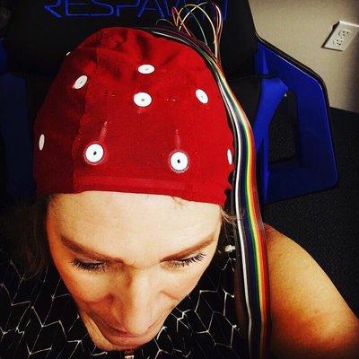 A qEEG in progress. Totally non invasive, safe and effective.