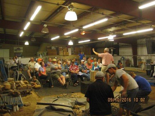 Pond building classes open to the public.