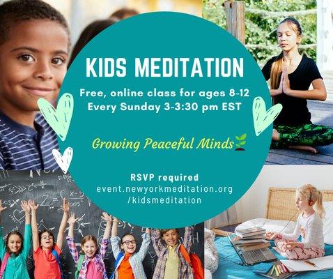 Kid's Meditation every Sunday!