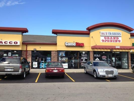 This strip shopping center is an outlot from Walmart.