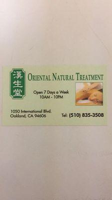 Oriental Natureal Treatment