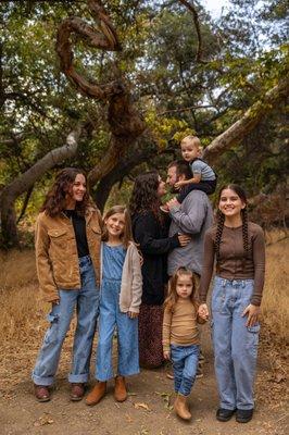 Santa Clarita fall, outdoor family portrait