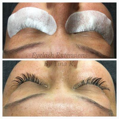 Eyelash extensions by Tina K.