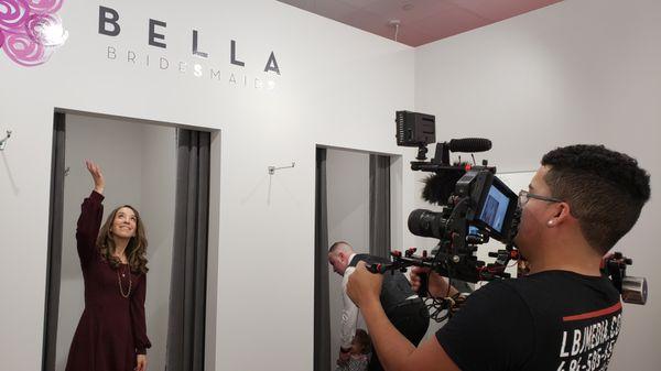 Behind the Scenes of Bella Brides Maids Ribbon Cutting Promotional Video. Video Production in Allentown, PA