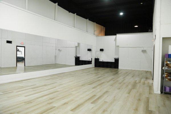 Yoga Studio 1 at Studio Sol, used for group classes and events