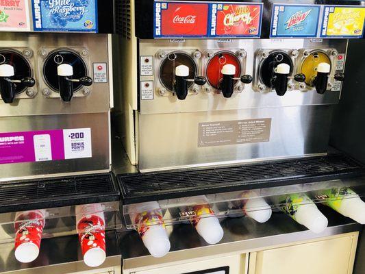 I was amazed at how clean the Slurpee machines were. I have rarely seen them so shiny!