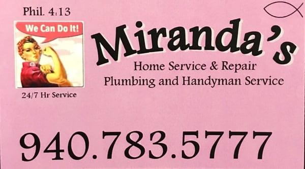 Miranda's Handymam Service