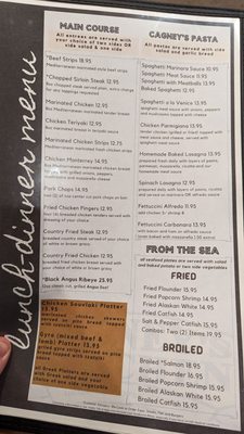 Menu 2 October 2023