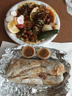 Asada super burrito $11