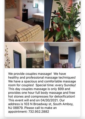 Sunday couple massage specials