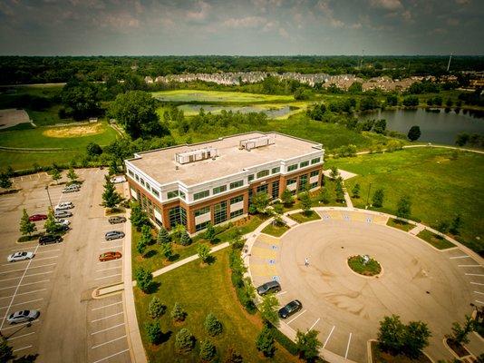 View of our building from up high!