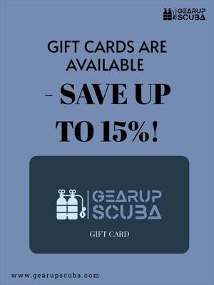 We sell gift cards too!