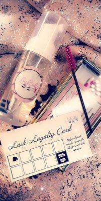 Dont forget your lash loyalty Care kit.