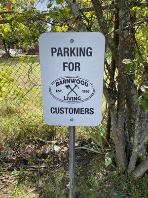 Parking sign