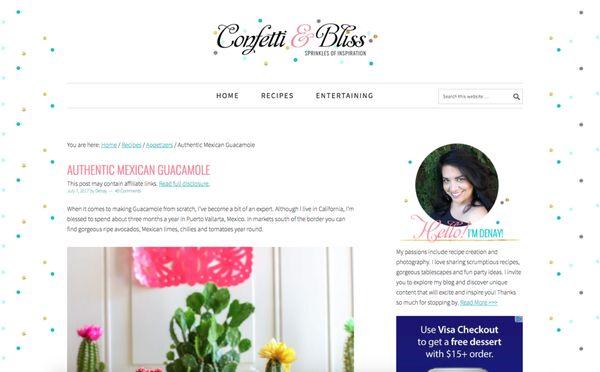 Confetti & Bliss blog management