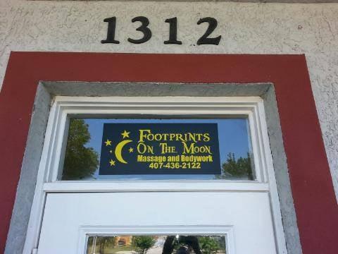 Sign over front door, Suites E/F