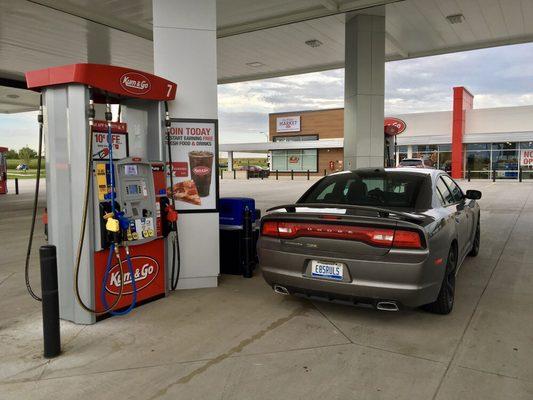 My car at one of the 8 E85/E15 pumps