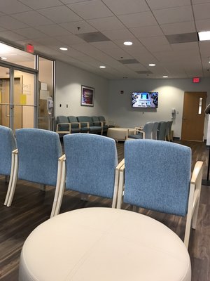 Waiting Area -- two areas available in overly large waiting area (Front Counter out of sight on right