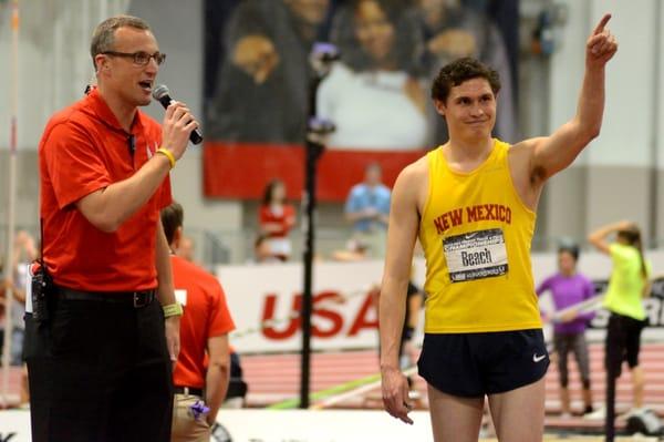 Albuquerque native Curtis Beach at the USA Track and Field meet.