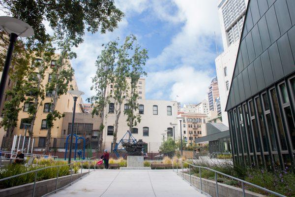 View from the front entrance of Boeddeker Park