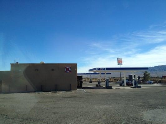 This is a view of the store from where I parked my semitruck