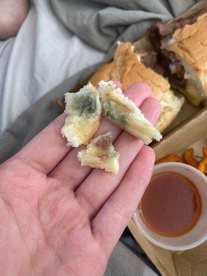 Moldy French dip bread