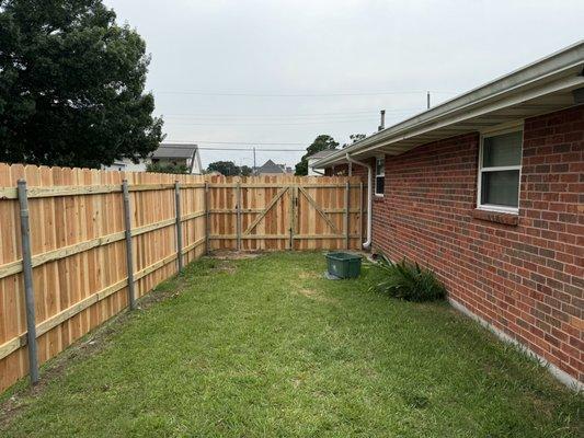 Fence with double gate