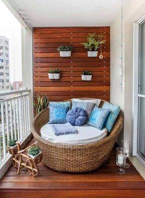 Balconies are great places to design for your Zen time.