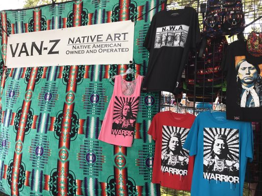 They have a few vendors selling Native American stuff